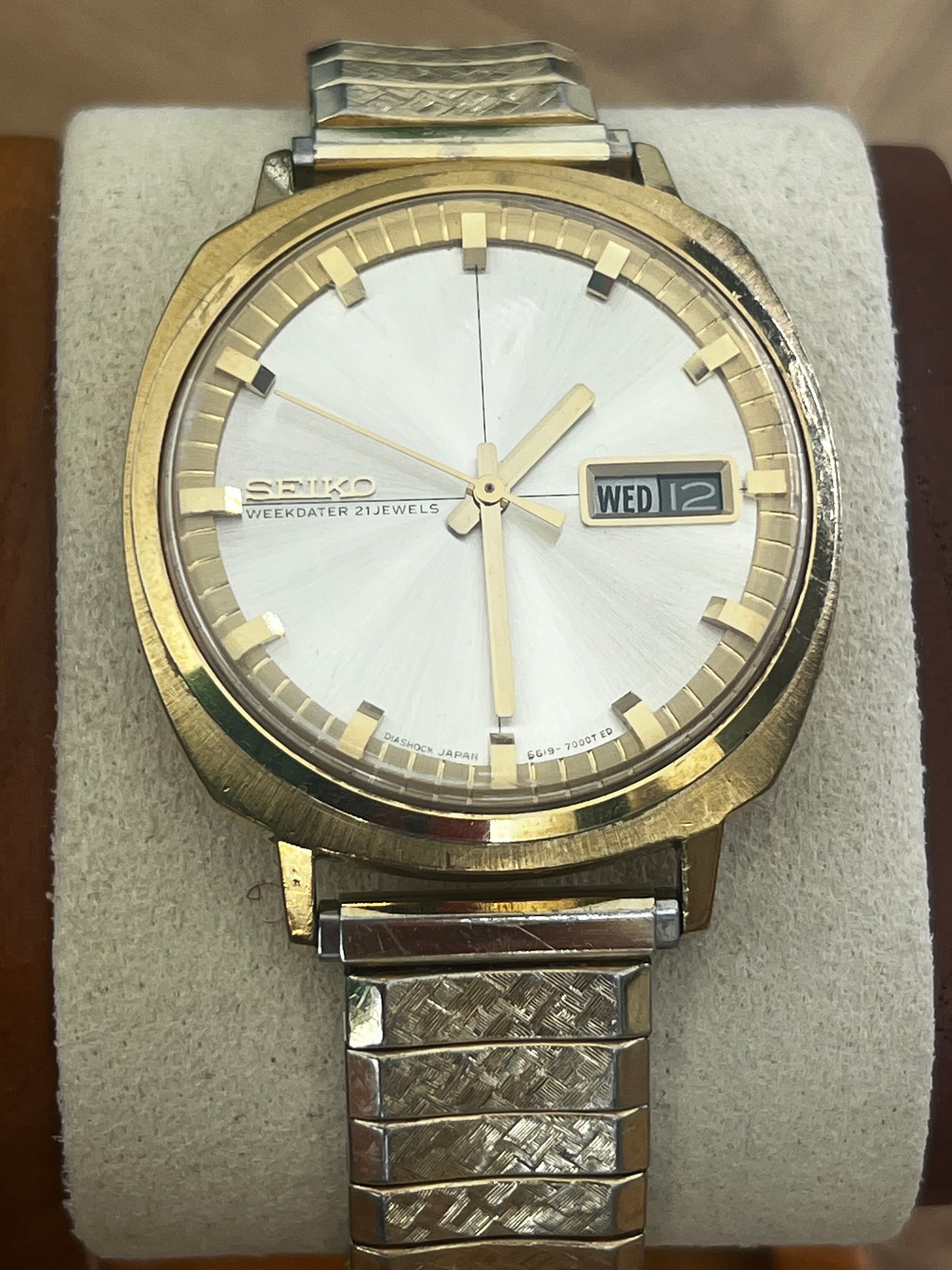 Seiko Sportsmatic 5 Super Weekdater 21 Jewels 6619 Movement - 1965
